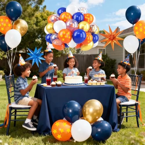 64-Piece Cartoon Dragon Birthday Balloon Set - 12-Inch Latex