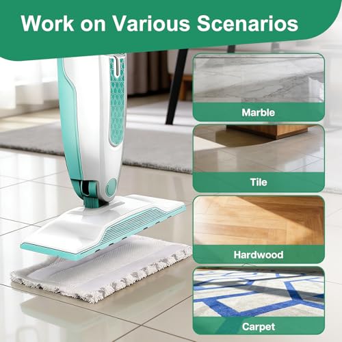 4-Pack Shark Steam Mop Replacement Pads, Microfiber & Reusable
