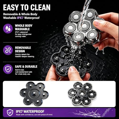 7D Magnetic Replacement Head for Electric Rotary Shavers - Universal Fit