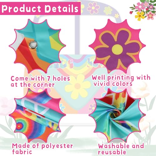 Hippie Bus Photo Prop Banner - 59 x 48.6 Inches for Parties