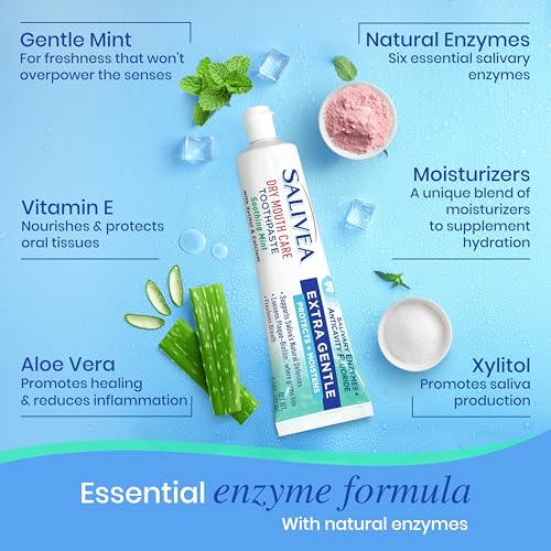 Salivea Dry Mouth Toothpaste with Fluoride & Xylitol - 4.3 oz