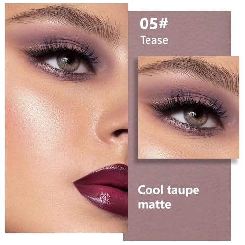 FeiCuiYun Matte Mauve Taupe Eyeshadow Palette for Women