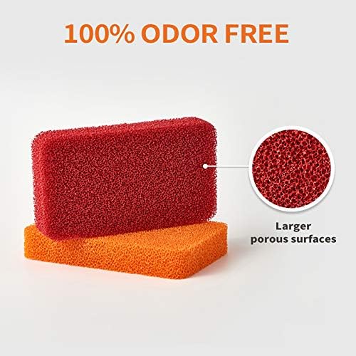 Liflicon Heavy Duty Silicone Scrubber Sponges - 4 Pack