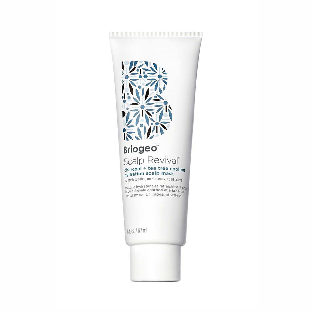 Briogeo Scalp Revival Charcoal Scalp Mask - Detoxifying Hydration Treatment | 6 oz | Vegan & Cruelty-Free