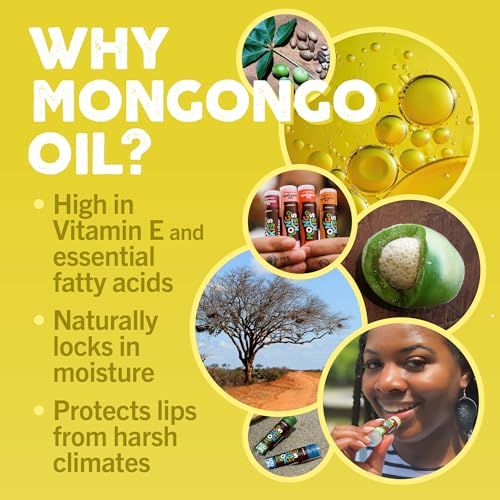 Eco Lips Mongo Kiss Peppermint Lip Balm 6-Pack | USDA Organic Moisturizer