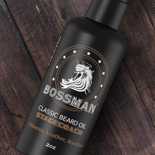 Bossman Organic Beard Oil for Men - 2 oz Natural Moisturizer