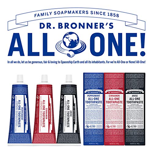 Dr. Bronner's Fluoride-Free Toothpaste - Peppermint, 5 oz - 70% Organic