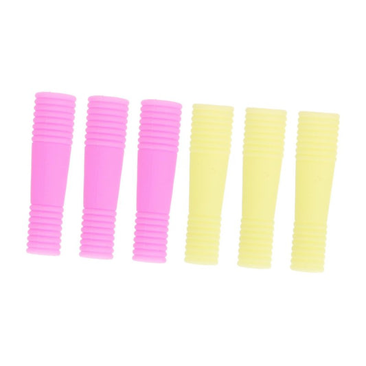 HAPINARY 6Pcs Non Slip Protective Covers for Tweezers Scissors Tips - Flexible Manicure Tool Sleeves Easy to Clean Carry for Travel Random Color