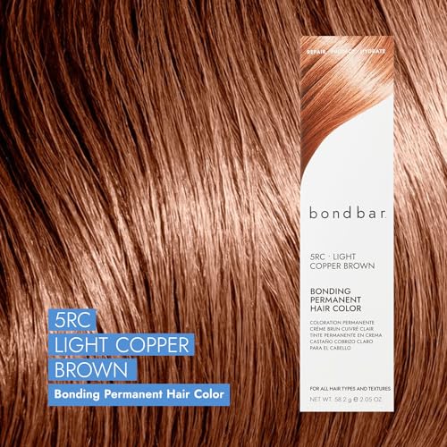 Bondbar 5RC Light Copper Brown Permanent Creme Hair Color with Bonding