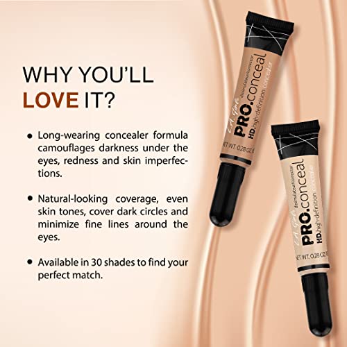 L.A. Girl HD Pro Conceal - Beautiful Bronze GC987 (Pack of 2)