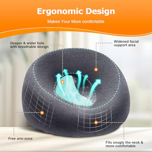 Zonngoo Face Down Pillow for Massage, BBL Recovery, and Eye Surgery