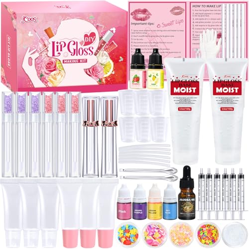 Jcoos DIY Lip Gloss Making Kit - All-Inclusive Handmade Makeup Set