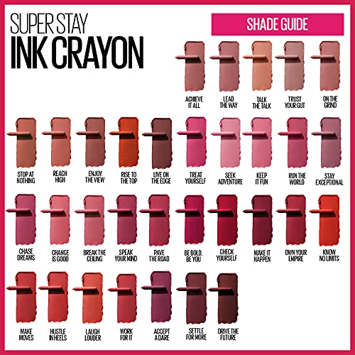 Maybelline Super Stay Ink Crayon Matte Lipstick - 160 Stop At Nothing