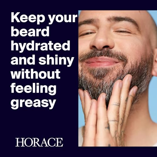 HORACE Tobacco & Vanilla Beard Oil for Men - 99% Natural Argan Formula
