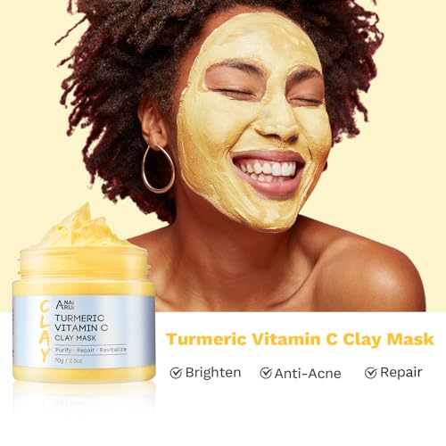 ANAI RUI Pink Clay Mask Set - Turmeric, Rose & Avocado 2.5 oz