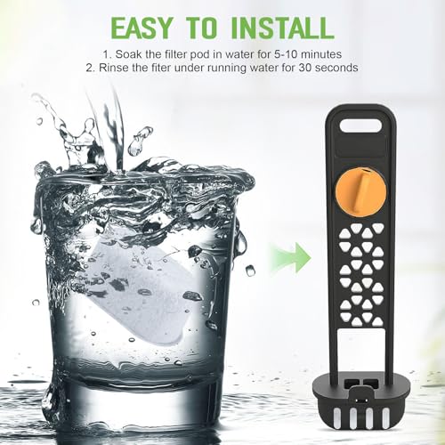 Mr. Coffee Water Filter Replacement Cartridges - 6 Pcs Charcoal Filters