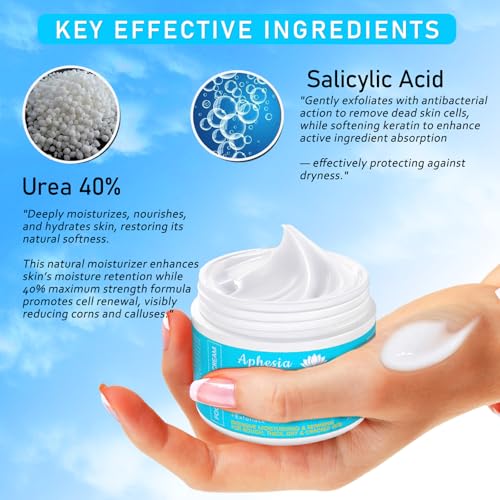 Aphesia Urea 40% Foot Cream - Deep Moisturizing, 5.3 Fl Oz