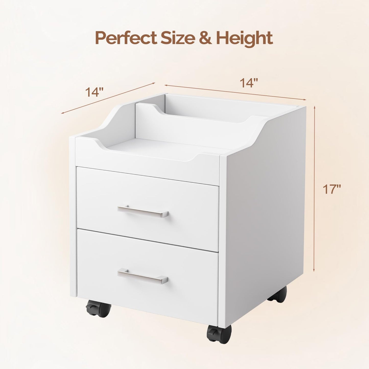 OmySalon Pedicure Cart, Foot Bath Trolley with 2 Storage Drawer, Portable Nail Esthetician Cart for Manicure & Foot Massage, Beauty Spa Supplies with Locking Wheels, Upgrade White