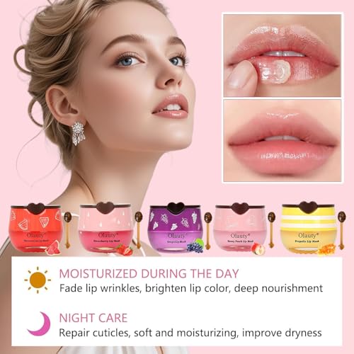 9PCS Bee Lip Balm Set - Moisturizing Honey Pot with Applicator Stick