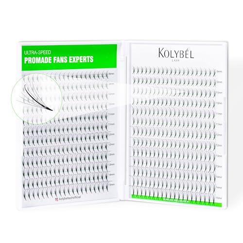 Kolybel 500 Wispy Premade Lash Fans - 7D 0.07 C Curl 8-15mm