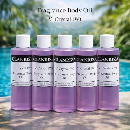 V' Crystal Natural Fragrance Body Oil for Women - 1 Fl Oz