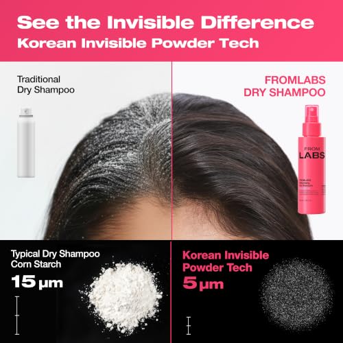 FROMLABS Non-Aerosol Dry Shampoo Spray 30ml - Talc-Free & Oil-Absorbing