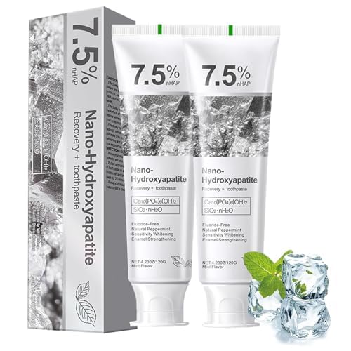 Vingtank Nano Hydroxyapatite Toothpaste 4.2 Fl Oz Pack of 2 Natural Mint Fluoride-Free