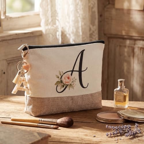 Kacctyen Monogrammed Initial A Gift Set for Women - Tote, Mug & Accessories