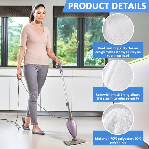 Microfiber Replacement Pads for Shark Steam Mop S3251 SE200 - 4 Pack