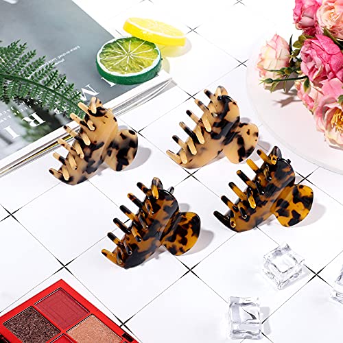 WILLBOND Vivid Medium Hair Claw Clips - 6 Pcs for Thin Hair