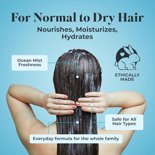 White Rain Ocean Mist Hydrating Moisturizing Shampoo 15 fl oz - For Men & Women
