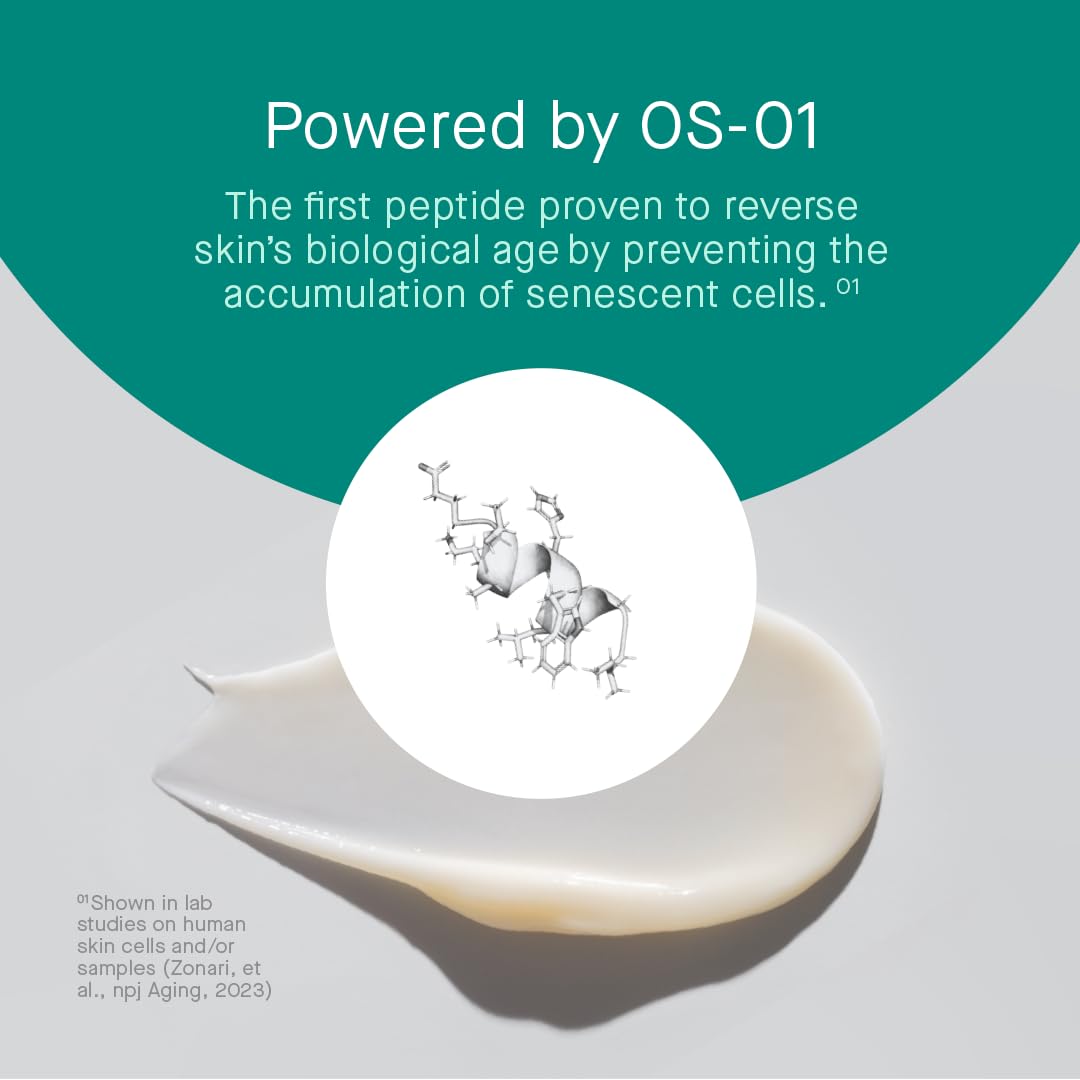 OneSkin BODY OS-01 Peptide Moisturizer - Age Reversal & Skin Longevity | Fragrance-Free, 250 mL / 8.45 oz