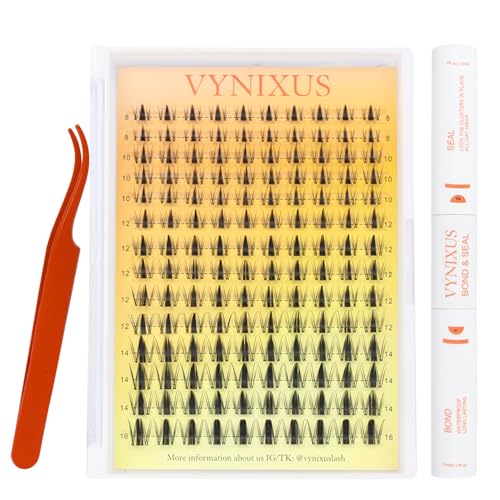 VYNIXUS Fairy-0.07D Lash Clusters Kit D-Mix8-16 Waterproof DIY Eyelash Extensions