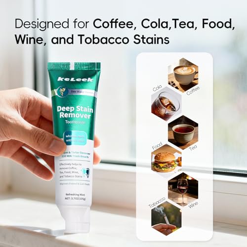 Whitening Toothpaste - Sea Breeze Mint, 3.7oz for Sensitive Teeth & Gums