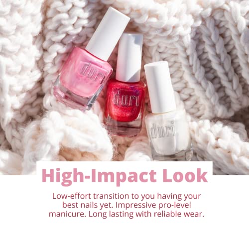 Duri Path Of Light Rose Gold Metallic Nail Polish - Semi Sheer, Fast Dry, Vegan, 0.45 Fl Oz