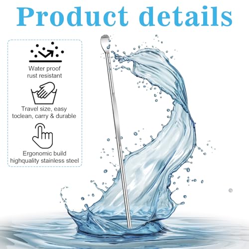 50 Pcs Stainless Steel Ear Spoon Set - Safe, Reusable Ear Wax Removal Tools
