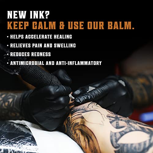 Viking Revolution Tattoo Care Balm 2 oz - Pack of 2 Natural Moisturizing Skin Ointment