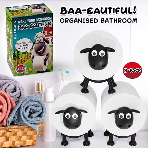Whimsical Black Sheep Toilet Paper Holder – Fun Bathroom Decor
