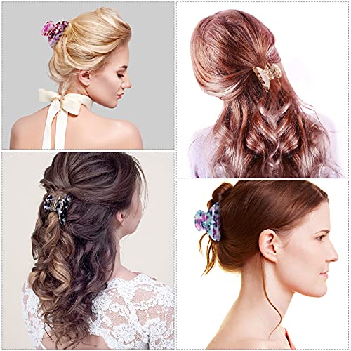 WILLBOND 6 Pcs Medium Hair Claw Clips for Thin Hair Women - Cute Patterns (Variation: Cute Patterns)