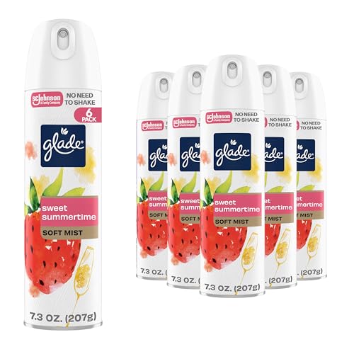 Glade Air Freshener Spray - Sweet Summertime, 7.3 Oz, 6 Count