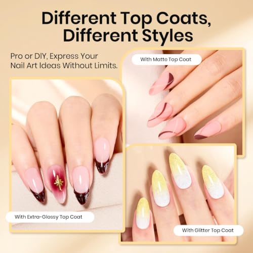Beetles Q-Clear-6 Gel Base and Top Coat Set | 6 Pcs 15ml