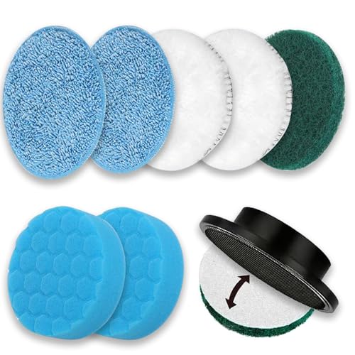 9 Pack Electric Spin Scrubber Brush Heads Set - Replacement for Household Cleaning, Bathroom & Floor