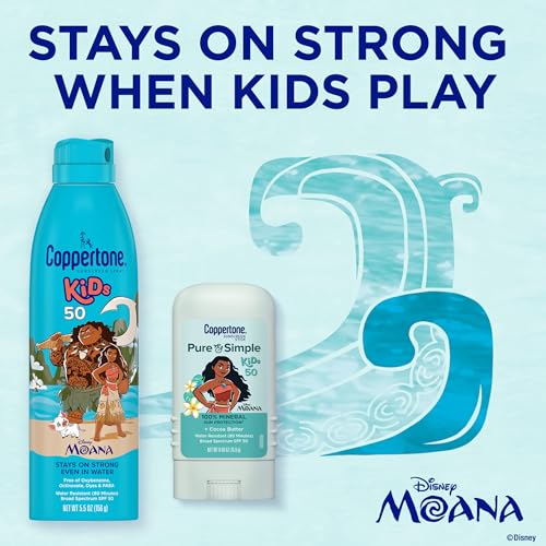 Coppertone Kids Sunscreen Set - SPF 50 Spray & Stick, 2 Pack