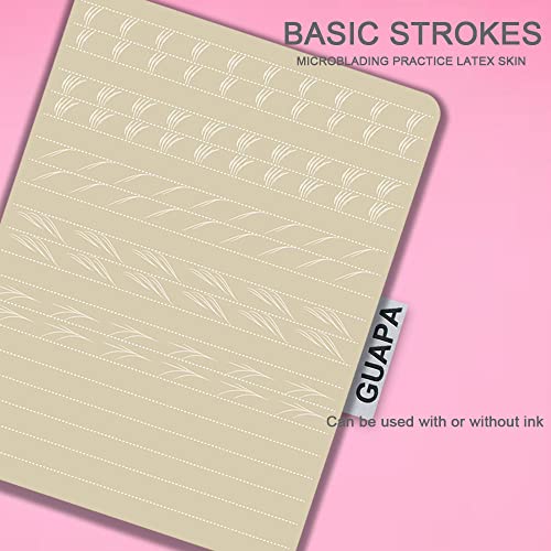 5pcs Microblading Practice Skins - Double-Sided Inkless Eyebrow Mats