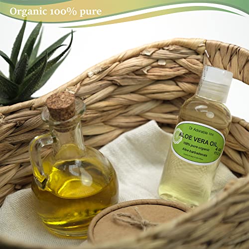 Dr Adorable Aloe Vera Oil 4 oz - Natural Moisturizing Skin & Hair