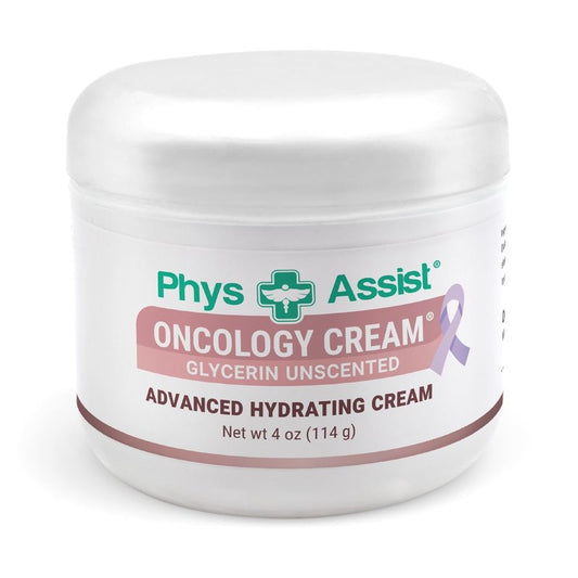 PhysAssist Oncology Cream Glycerin Unscented Moisturizer for Face & Body – Deep Hydration Cream for Dry, Sensitive & Stressed Skin – Fragrance-Free with Jojoba Oil & Vitamin E – 4 oz Jar