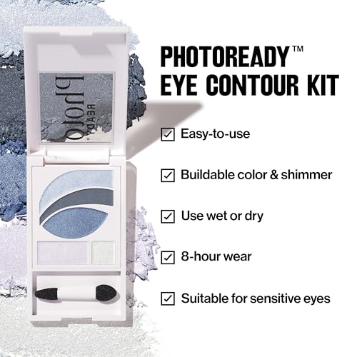 REVLON PhotoReady Eye Contour Kit 525 Avant Garde - 0.1 oz Blue Palette
