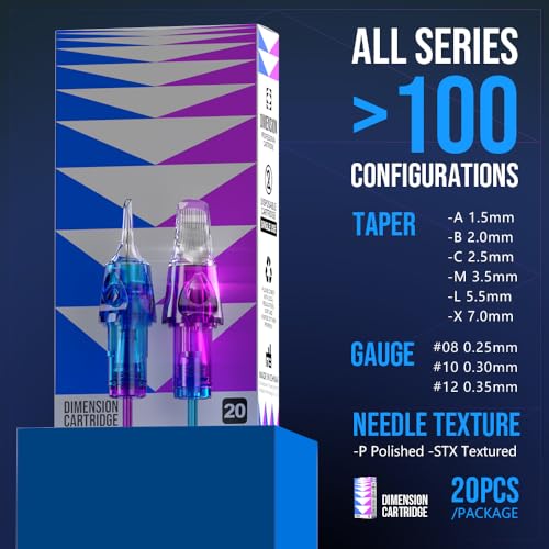 CNC 1005RL-X Bugpin Tattoo Cartridge Needles - 0.3mm Round Liner, 20 Pack