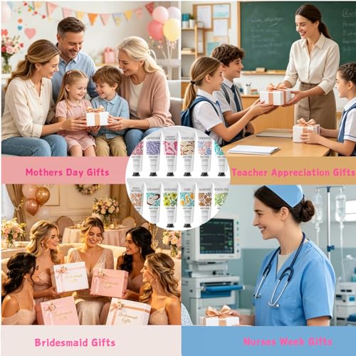 BODY & EARTH 24-Pack Moisturizing Hand Cream Set - Travel Size Lotion