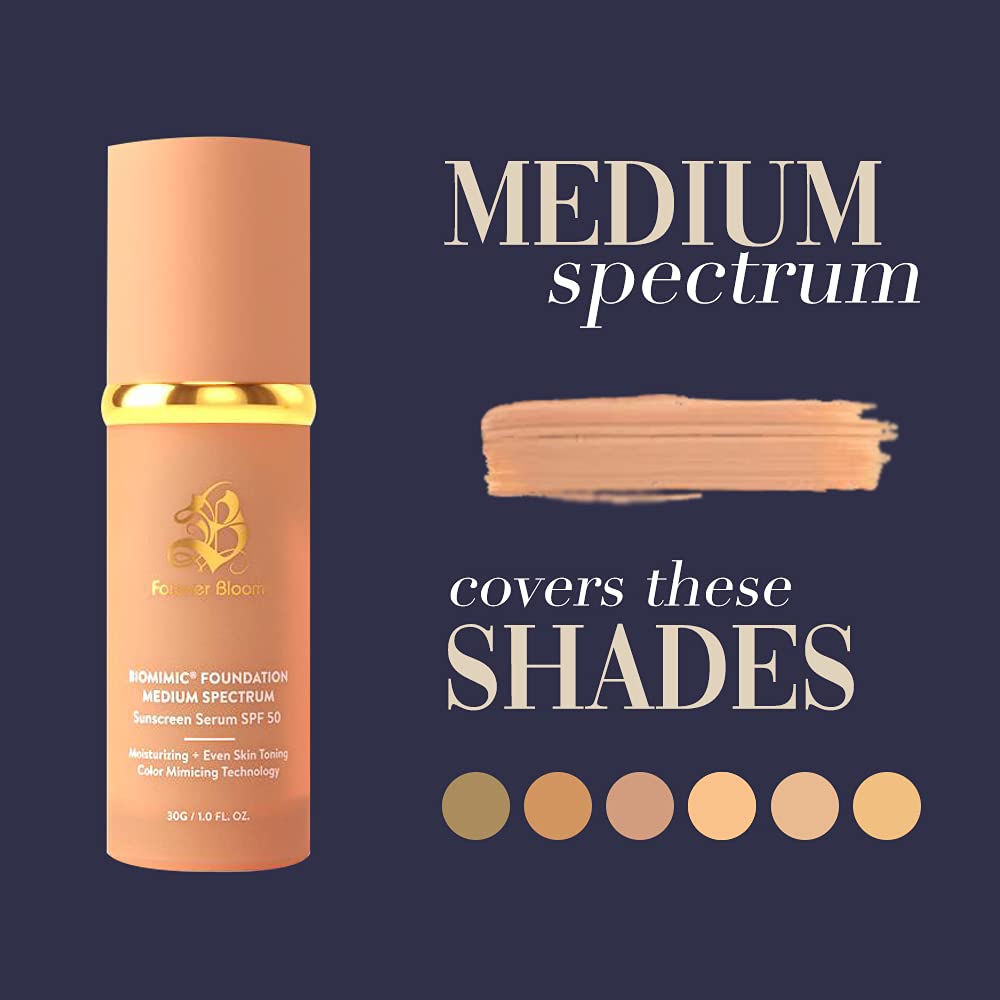 Bio Mimic Foundation - Medium Spectrum SPF 50 | Natural Finish for Mature & Sensitive Skin